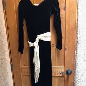 Vintage velvet maxi dress